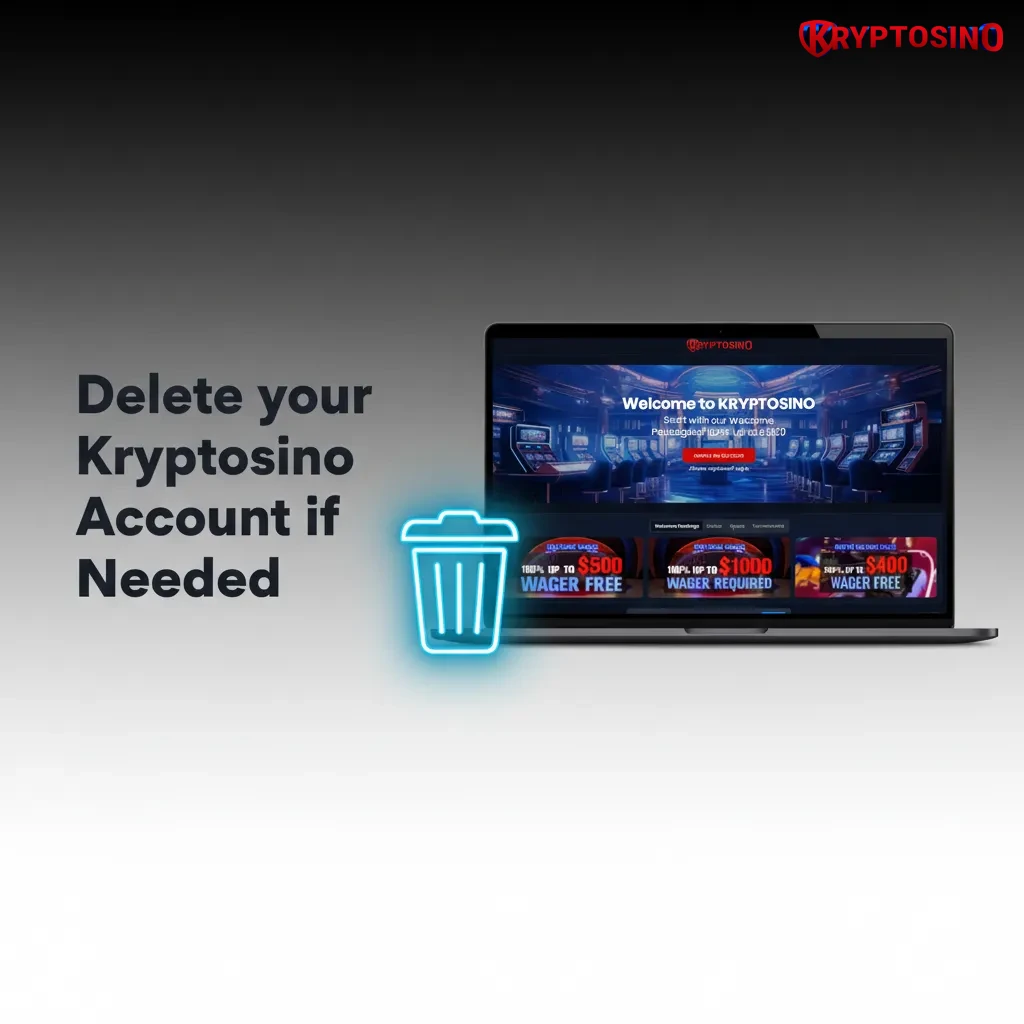 How to close your Kryptosino account: open settings, choose closure option, confirm in chat/email, withdraw funds.