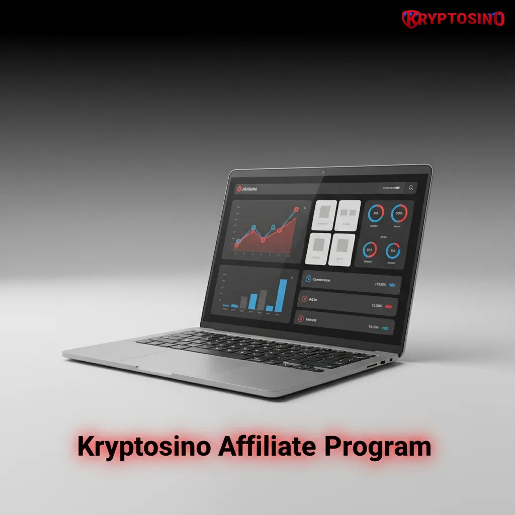 Kryptosino Affiliate Program: revenue share on referrals, marketing assets, real-time stats, and dedicated support.