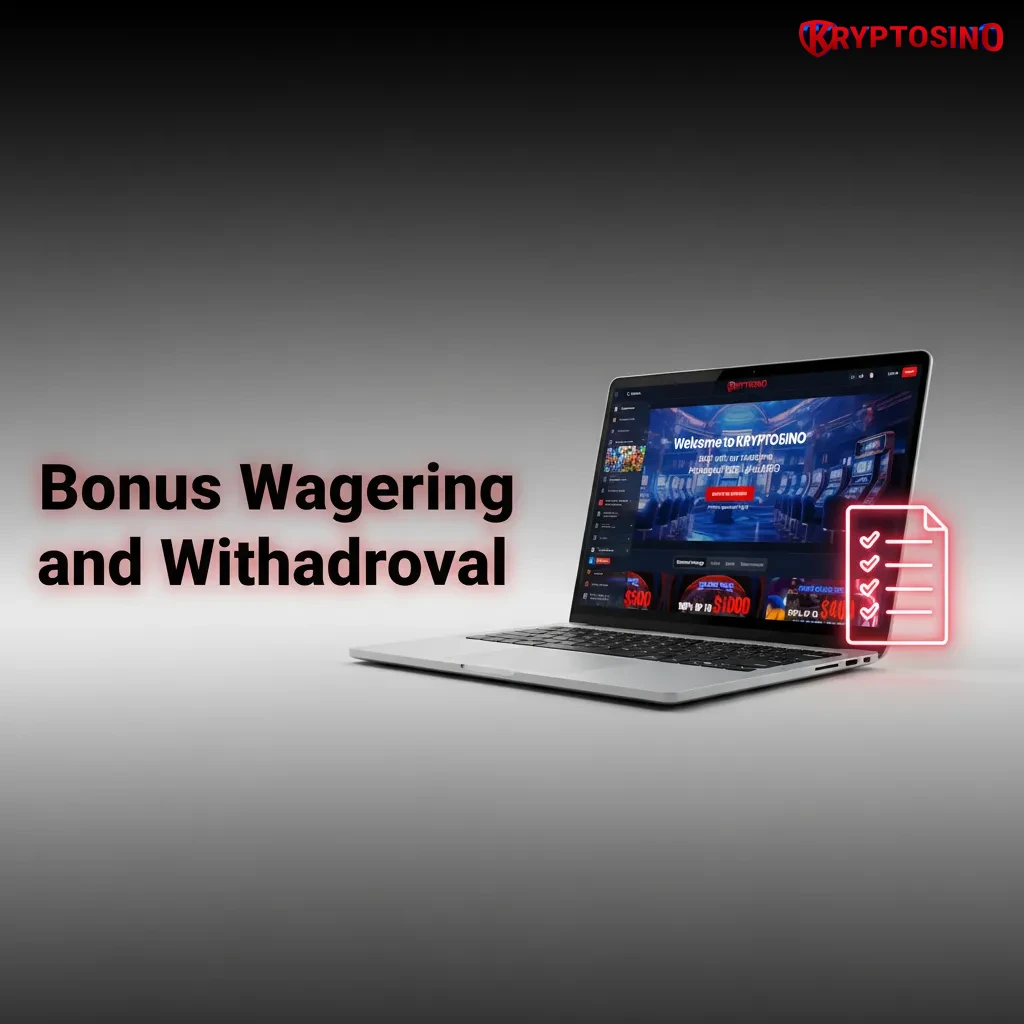 Kryptosino bonus wagering and withdrawal guide: wager-free match, game restrictions, max bet, KYC, processing times.