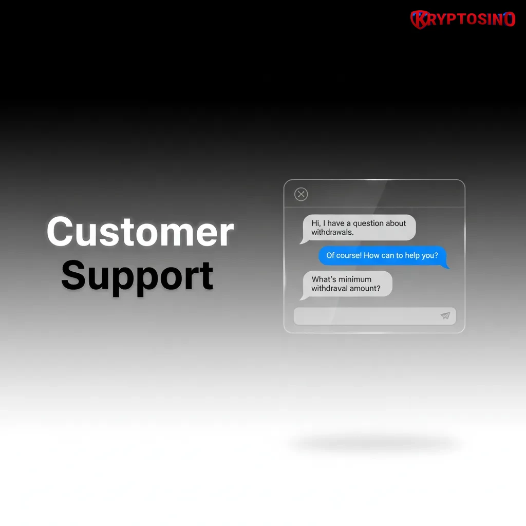 Kryptosino support for withdrawals in Canada: Live Chat, Email, Help Centre, In-App Chat