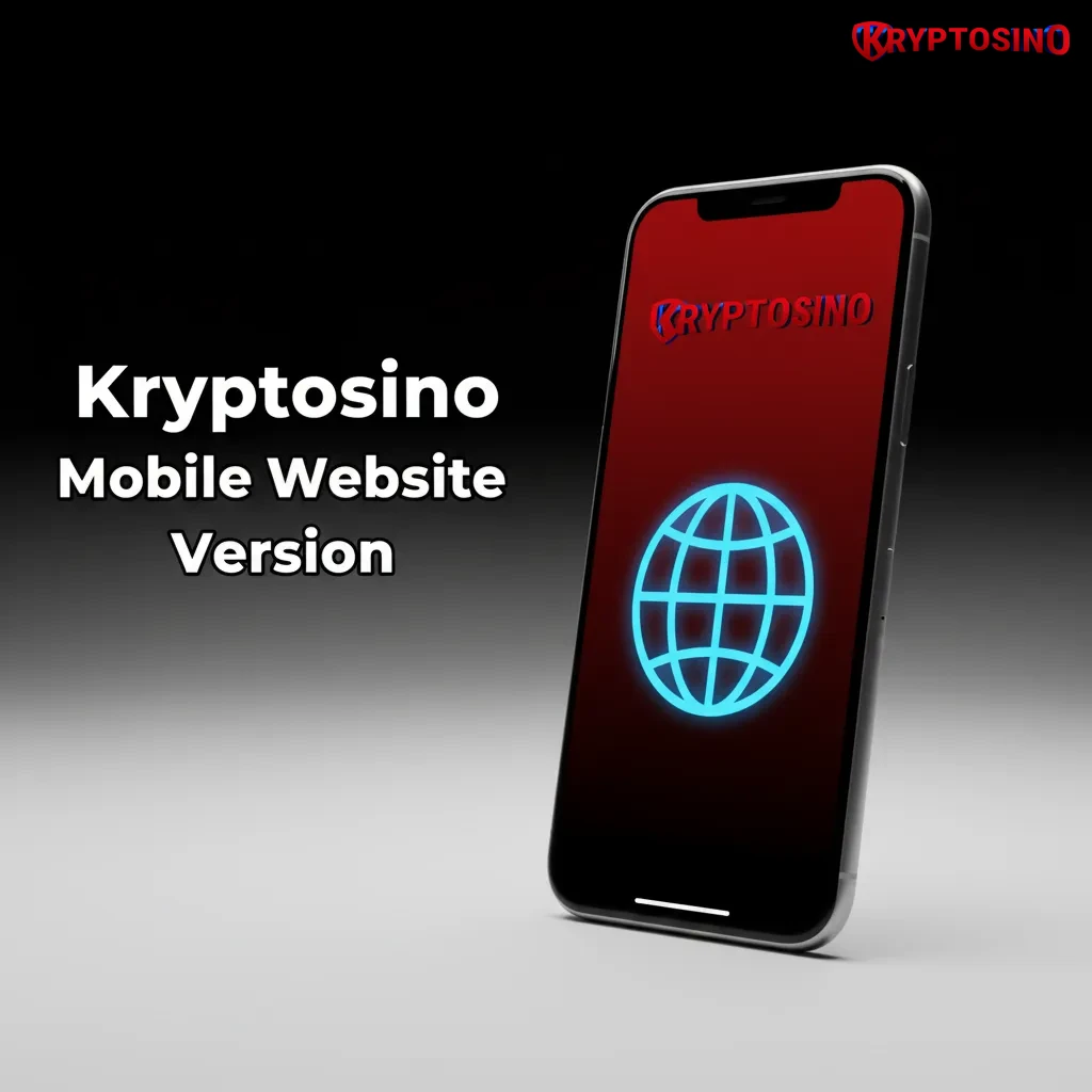 Kryptosino mobile site on phone and tablet with slots, live tables, betting, payments, and account verification in browser