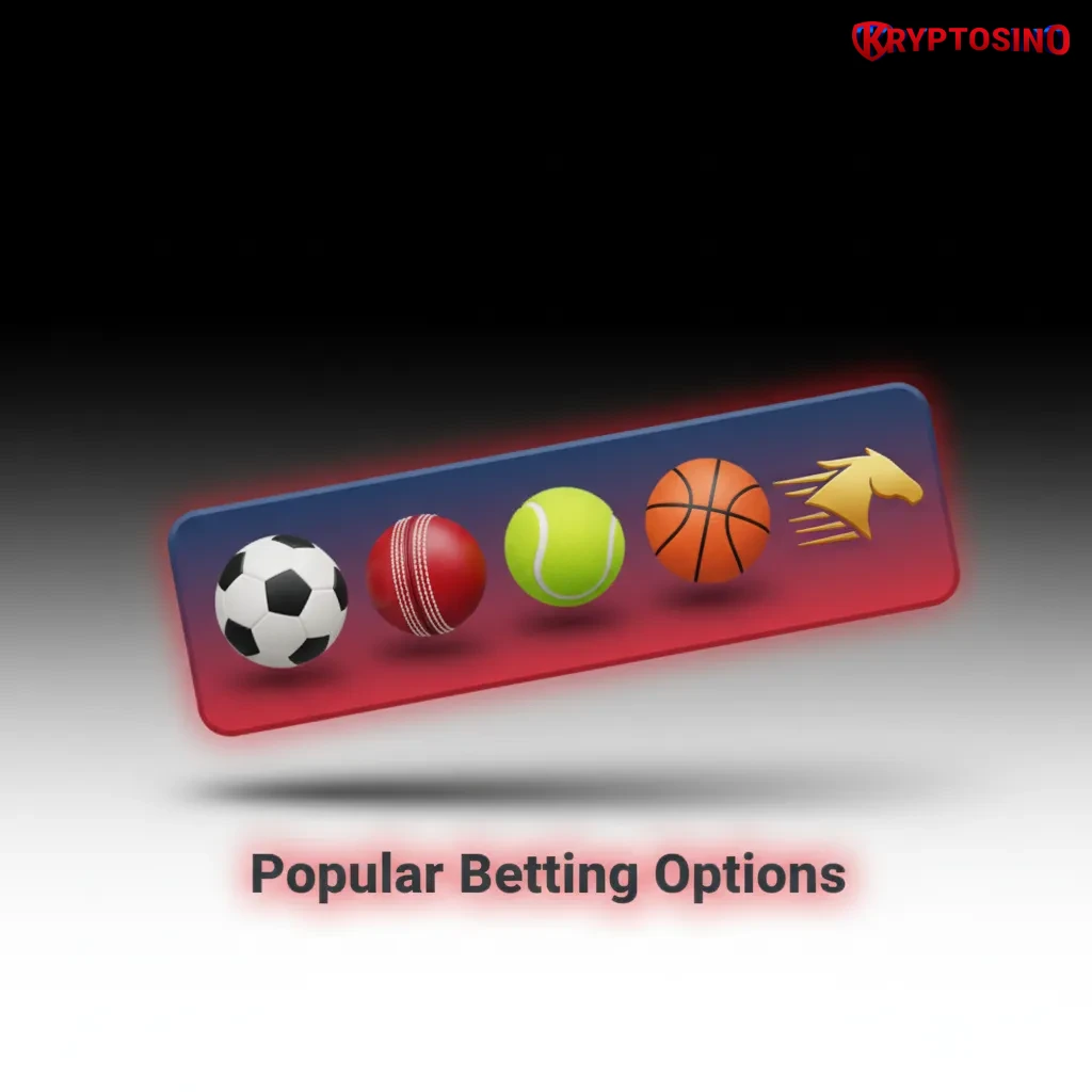 Graphic showing Popular Betting Options: Multi Live, Prematch Line, and Bet Builder features for sports betting.
